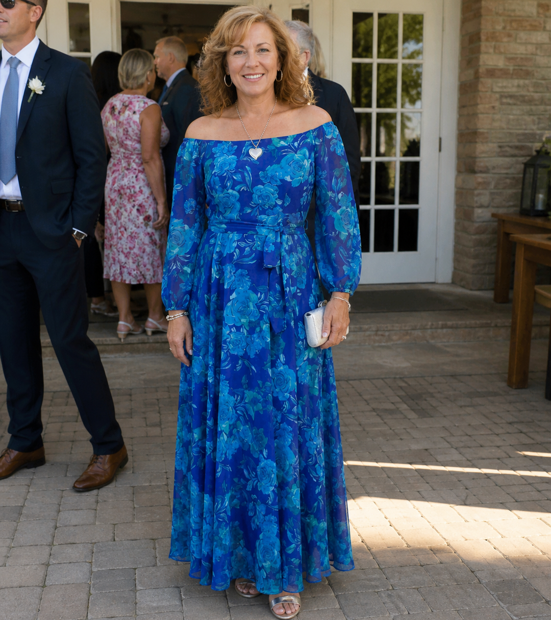 Judith | Off-Shoulder Floral Maxi Dress