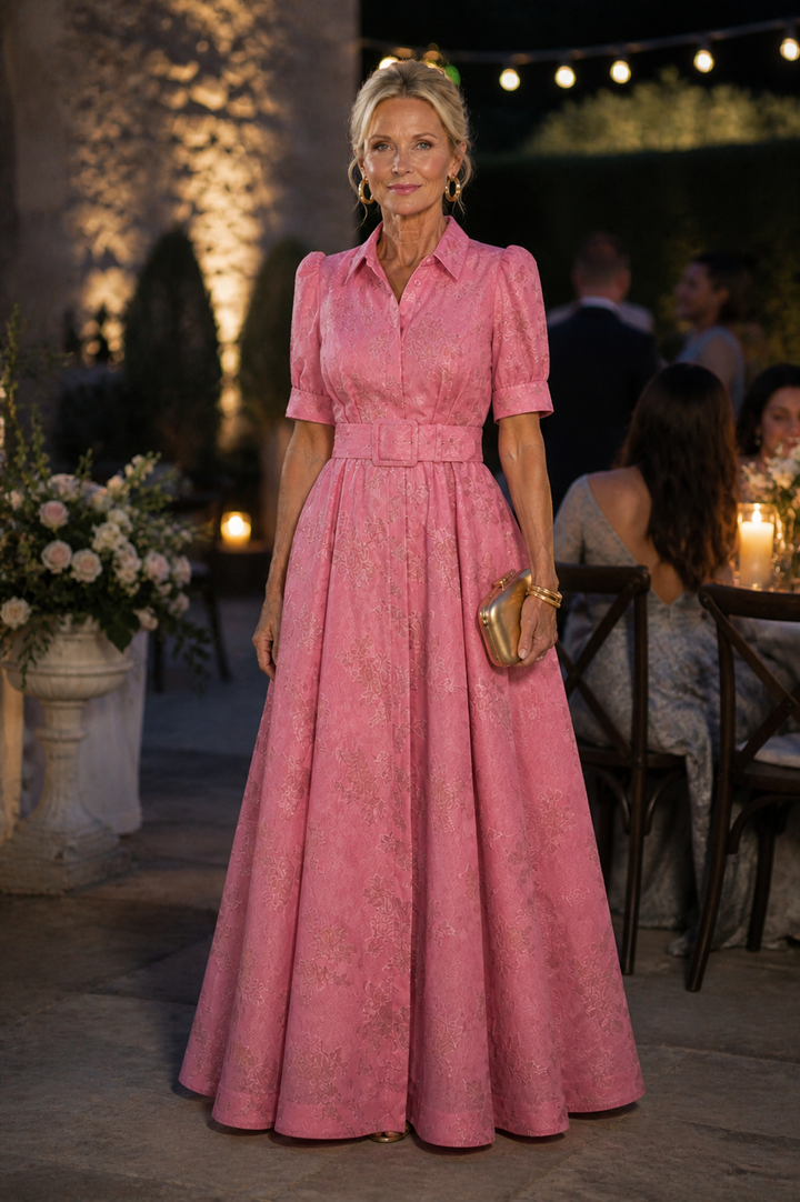 Rosella | Belted Floral Maxi Dress