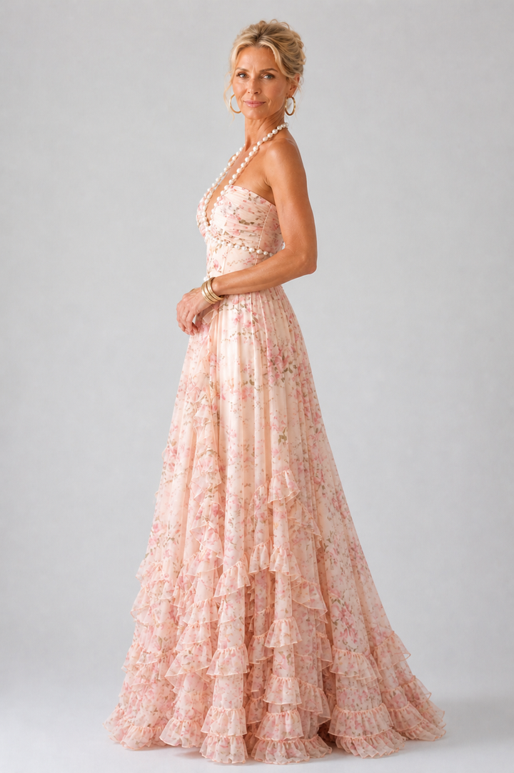 Cora | Romantic Tiered Maxi Dress