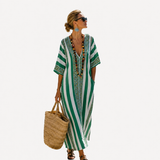 Marcella | Coastal Striped Kaftan