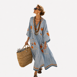 Lillian | Flowing Embroidered Kaftan