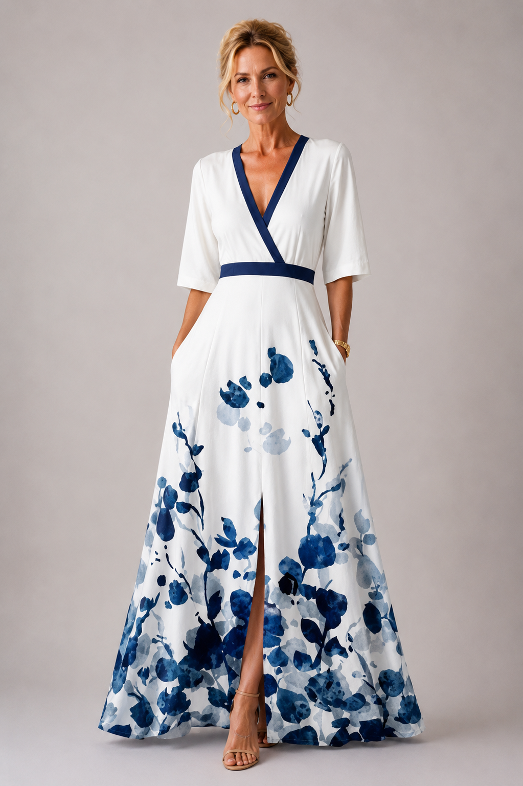 Lavinia | Elegant Floral Wrap Dress