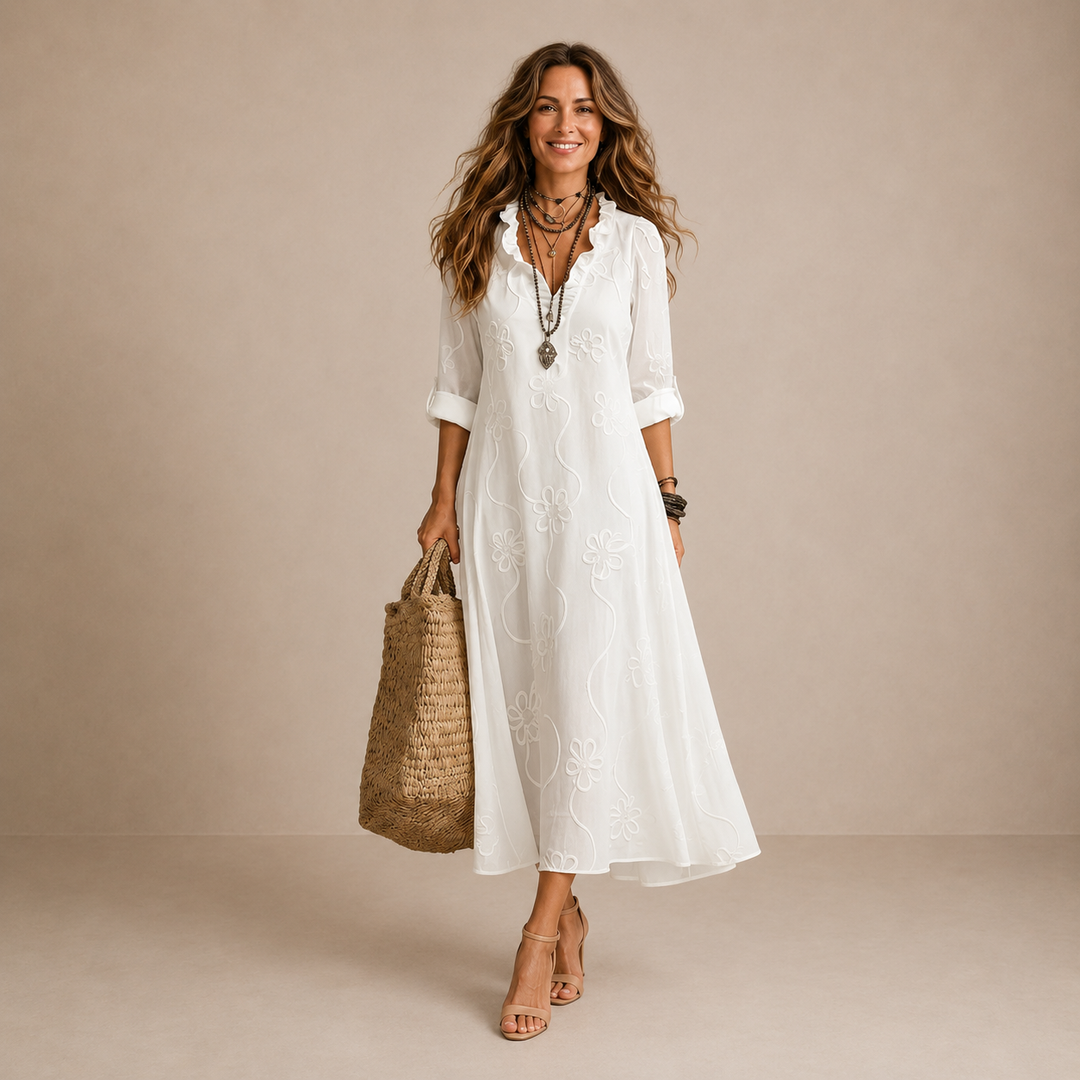 Harriet | Relaxed Floral Midi Dress