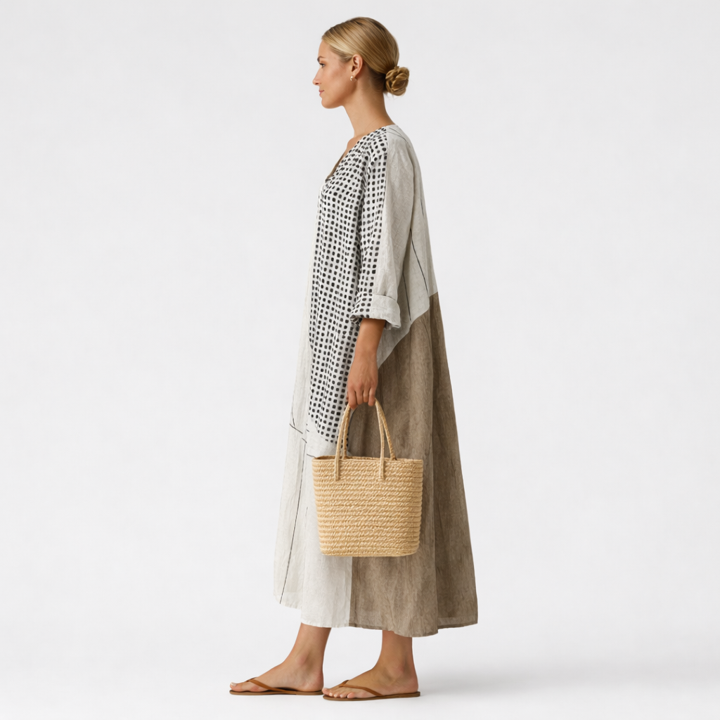 Melinda | Colour-Block Midi Dress