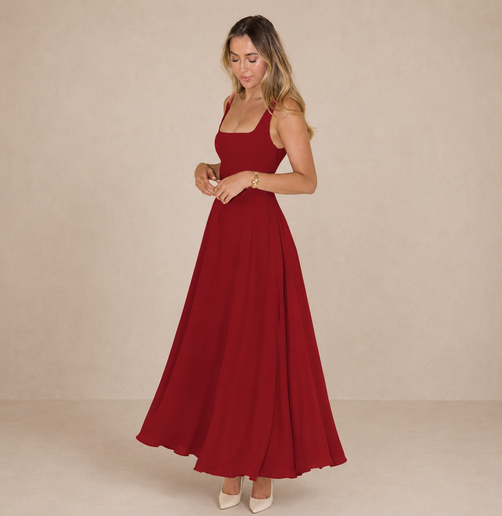 Genevieve | Timeless Fit-and-Flare Midi Dress