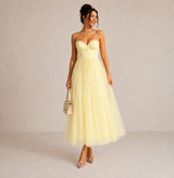 Emmalyn | Corset-Waist Midi Dress