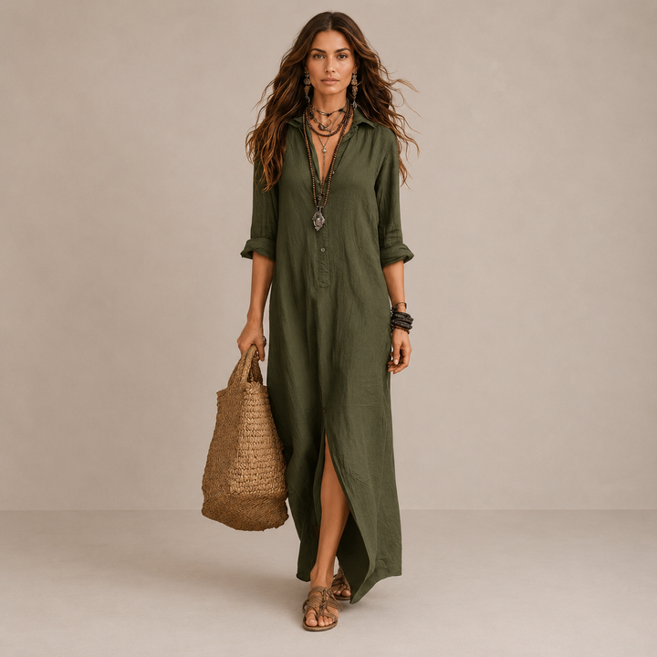 Annora | Relaxed Shirt Maxi Dress