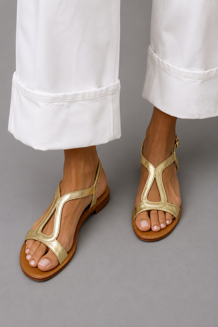 Lucienne | Elegant T-Strap Sandals