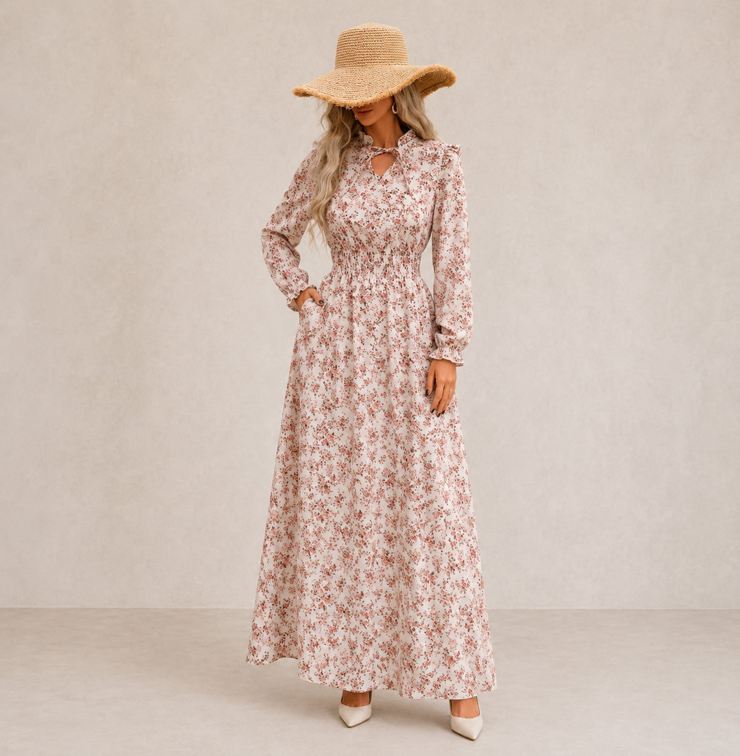 Hazel | Romantic Floral Maxi Dress