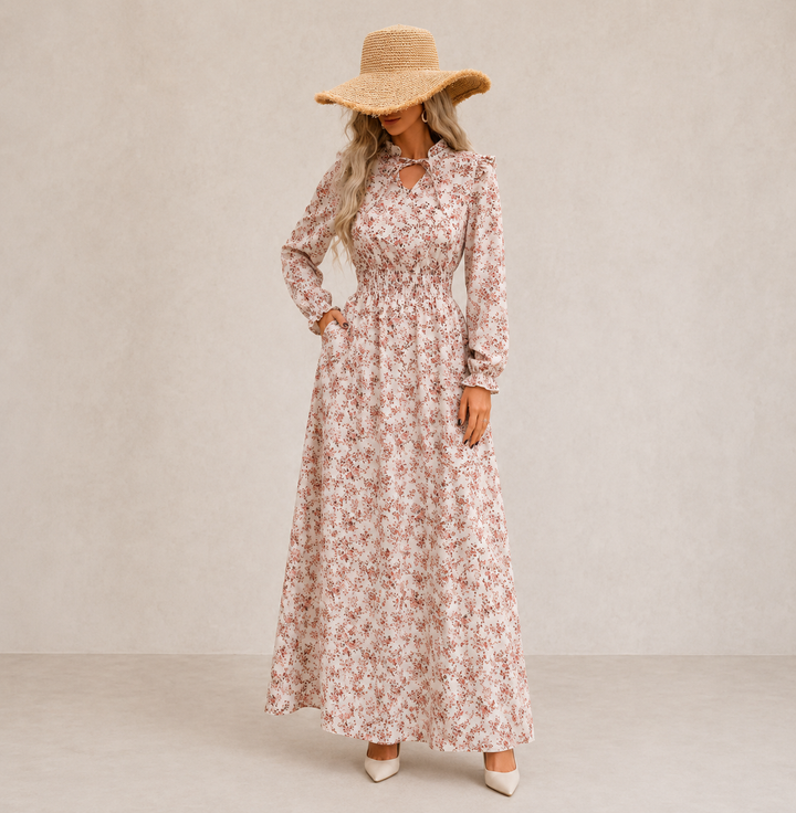 Hazel | Romantic Floral Maxi Dress