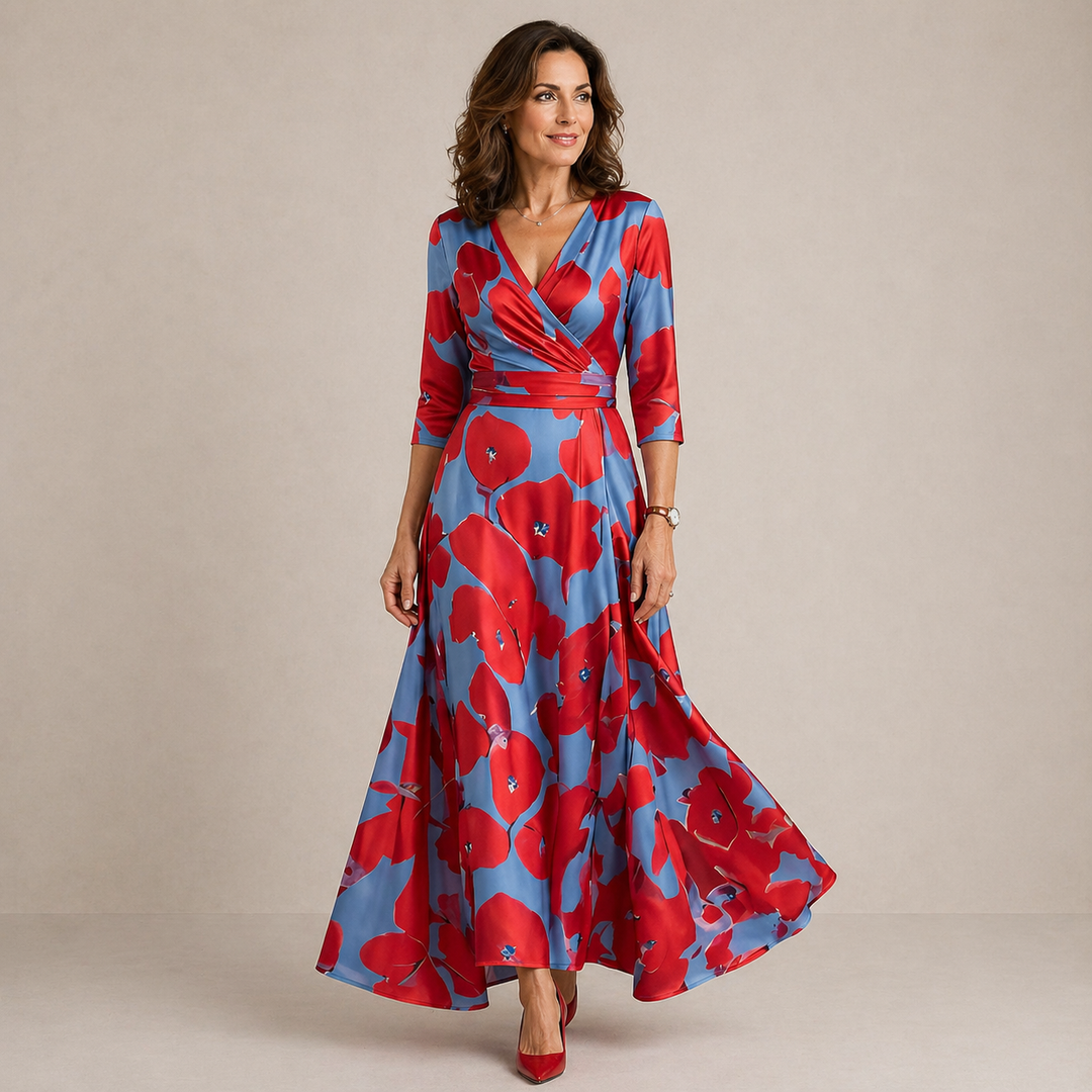 Susanne | Floral Wrap Maxi Dress