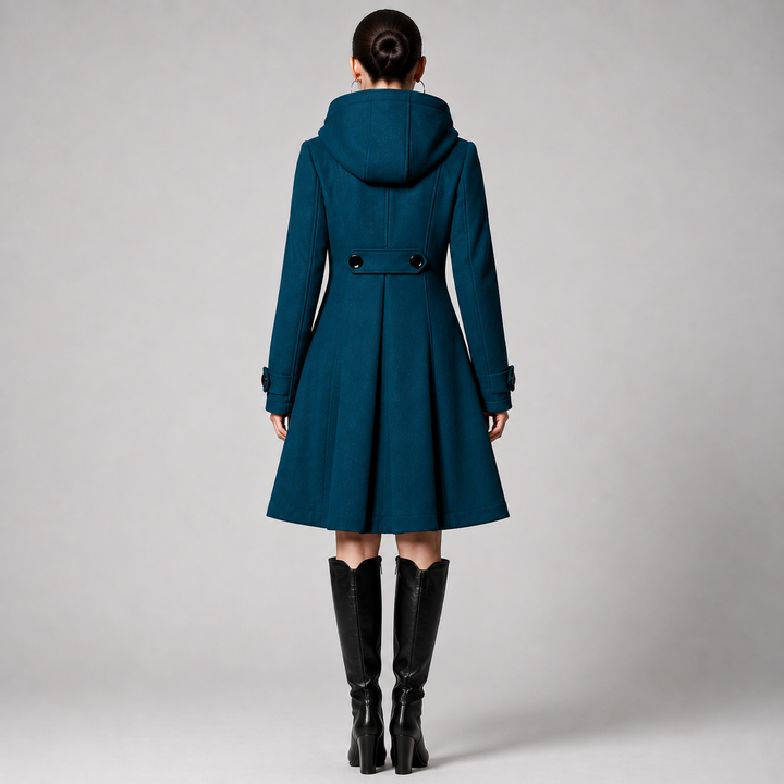 Tessa | Hooded A-Line Coat