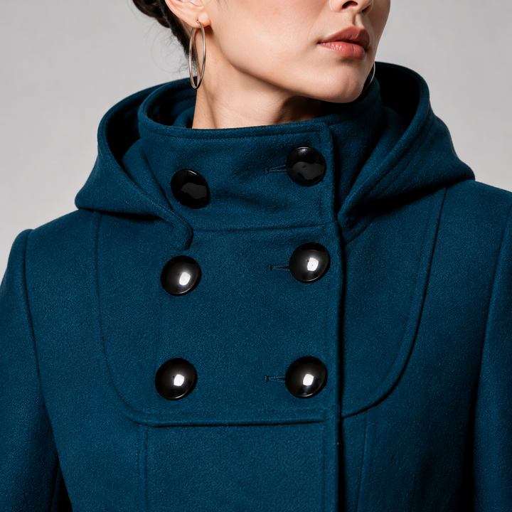 Tessa | Hooded A-Line Coat