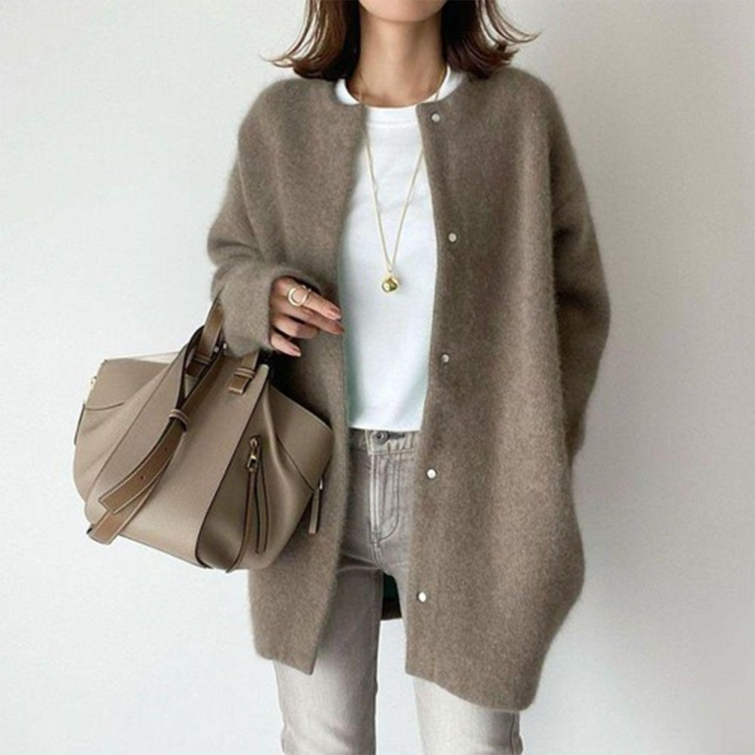 Adela | Relaxed Button-Front Cardigan