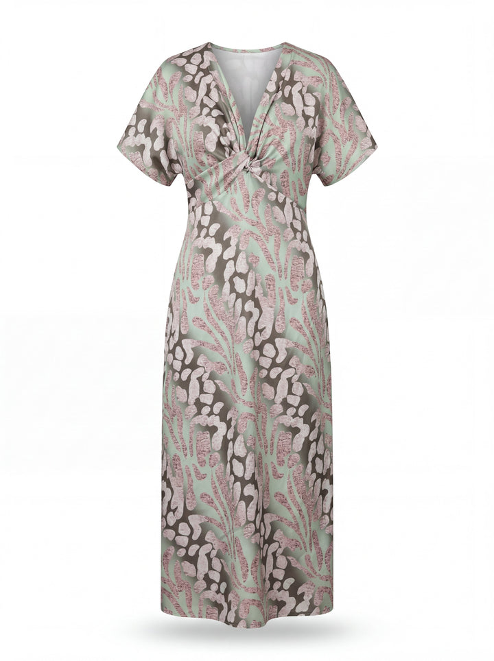 Evelyn | Twist-Front Midi Dress