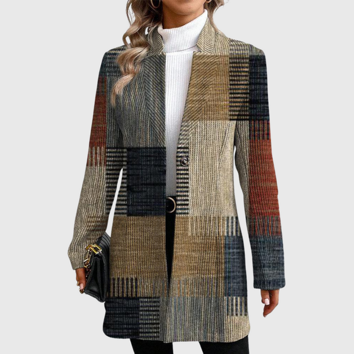 Adaline | Refined Checked Coat