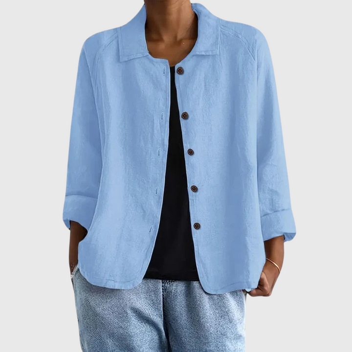 Frida | Relaxed Button-Front Shirt