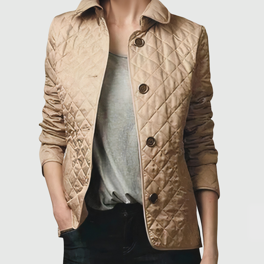 Adelia | Diamond-Quilted Jacket