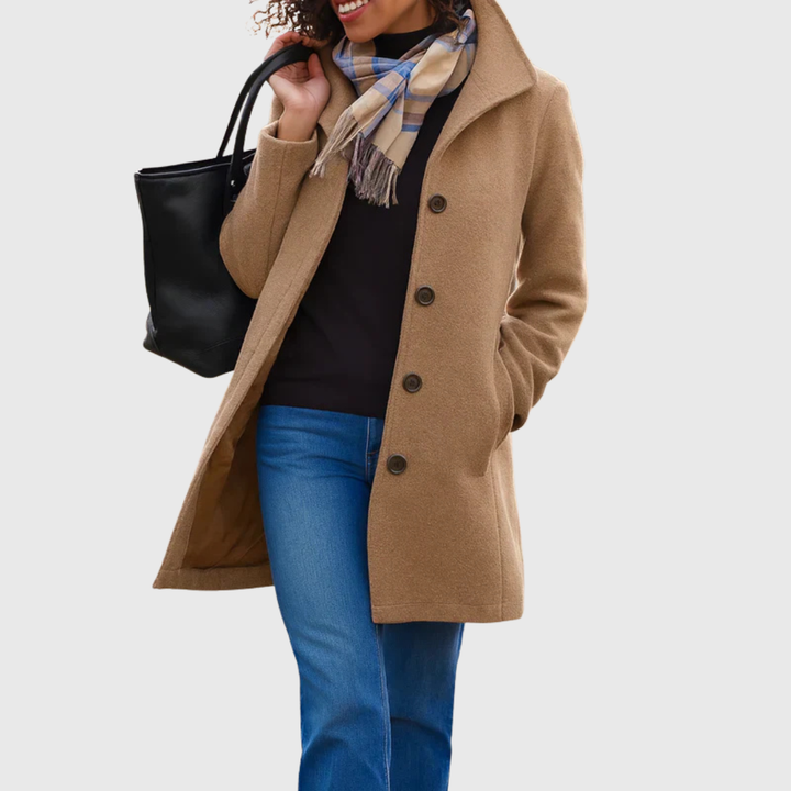Brigitte | Tailored Single-Breasted Coat