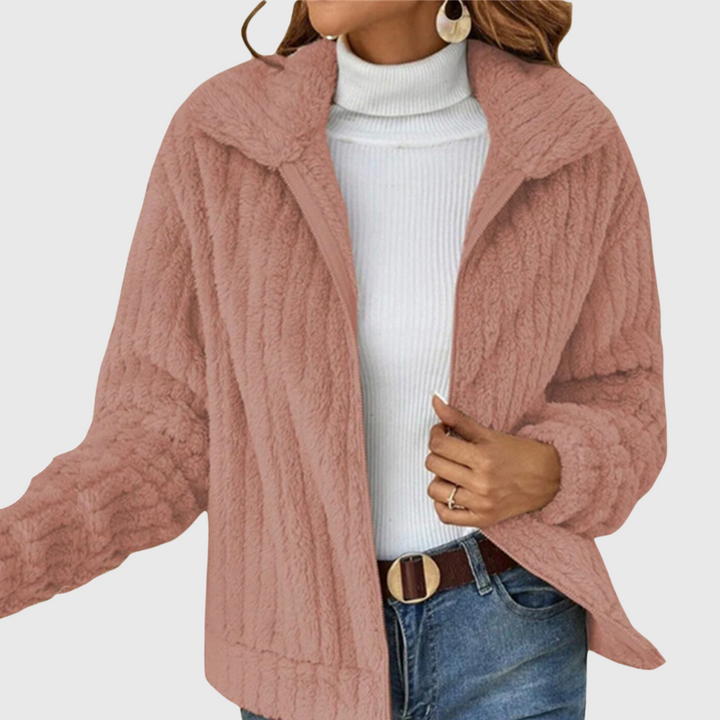Laurel | Cosy Textured Zip Jacket