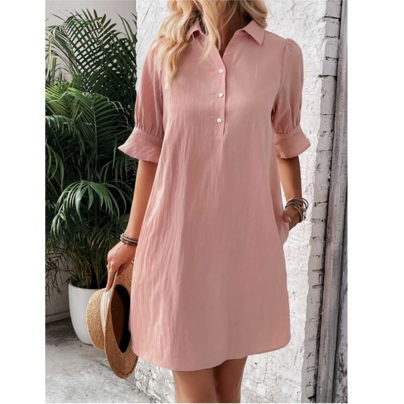 Dorothy | Relaxed Collared Shirt Dress
