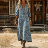 Hattie | Patterned Boho Maxi Dress