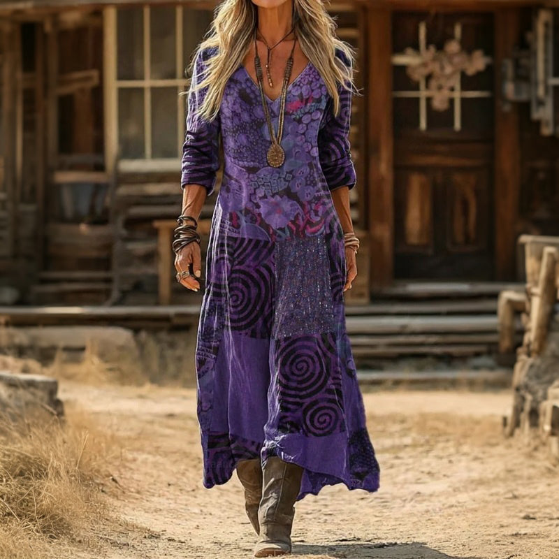 Fenella | Flowing Bohemian Maxi Dress