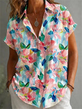 Anwen | Painterly Floral Blouse