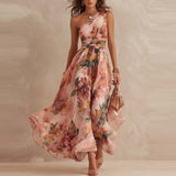 Arden | One-Shoulder Floral Maxi Dress