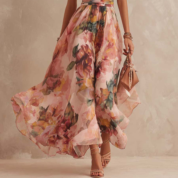 Arden | One-Shoulder Floral Maxi Dress
