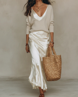 Bianca | Elegant Flowing Midi Dress