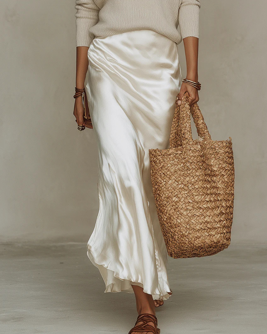 Bianca | Elegant Flowing Midi Dress