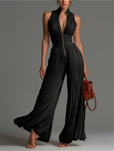 Aurelia | Pleated Wide-Leg Jumpsuit