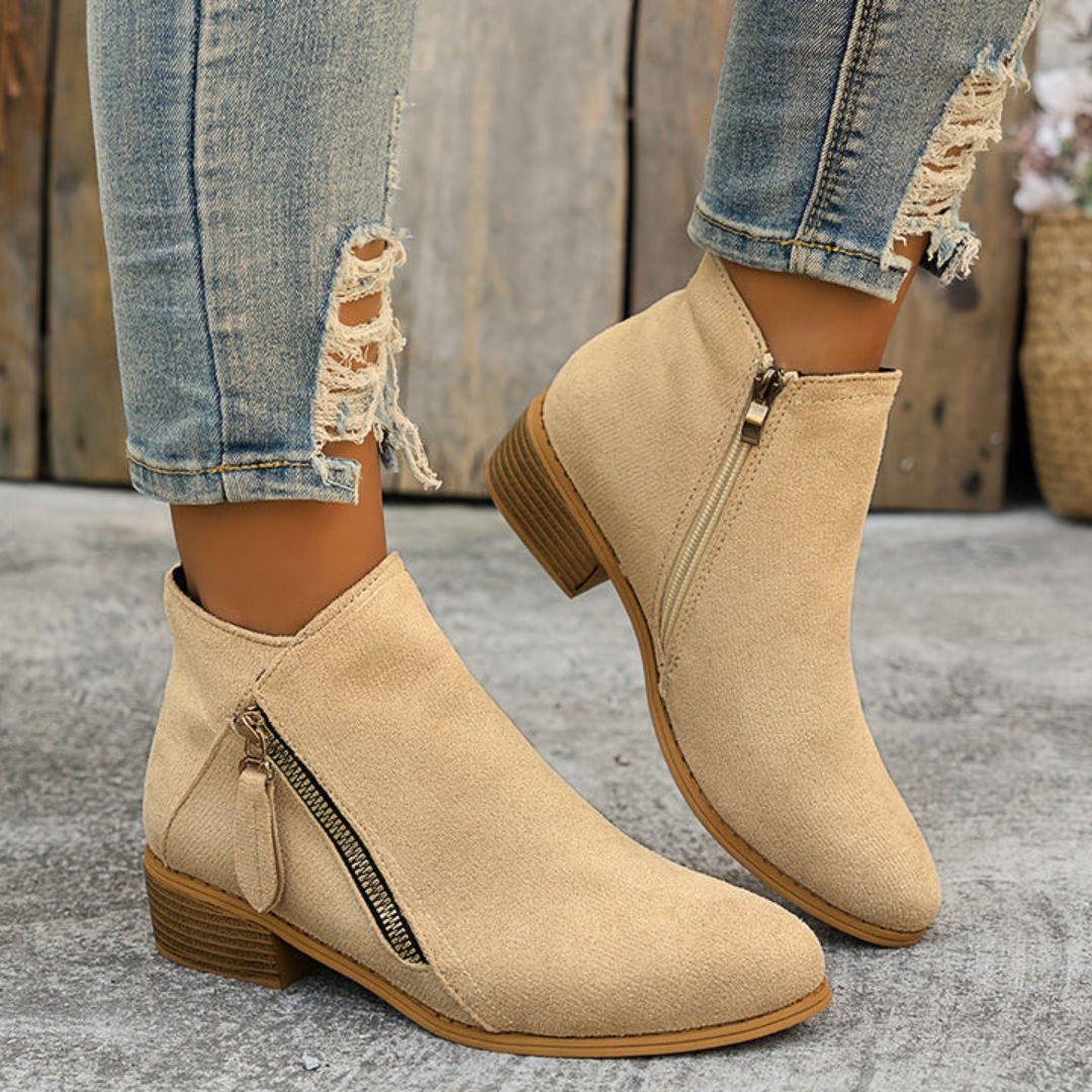Adeline | Classic Side-Zip Ankle Boots