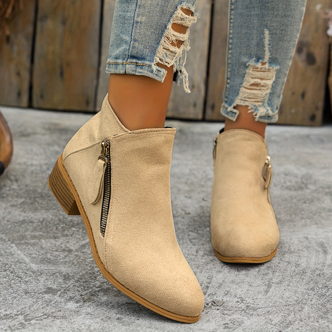 Adeline | Classic Side-Zip Ankle Boots