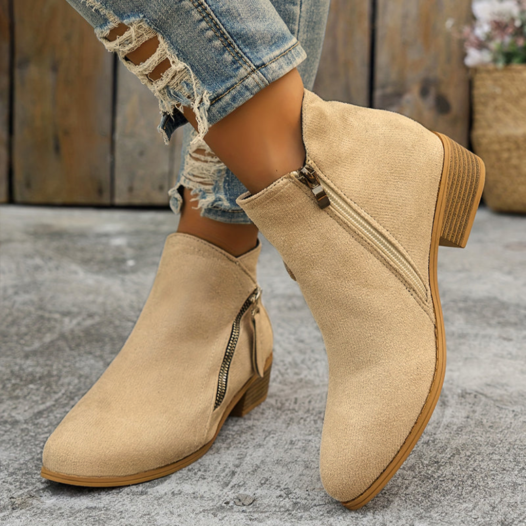 Adeline | Classic Side-Zip Ankle Boots