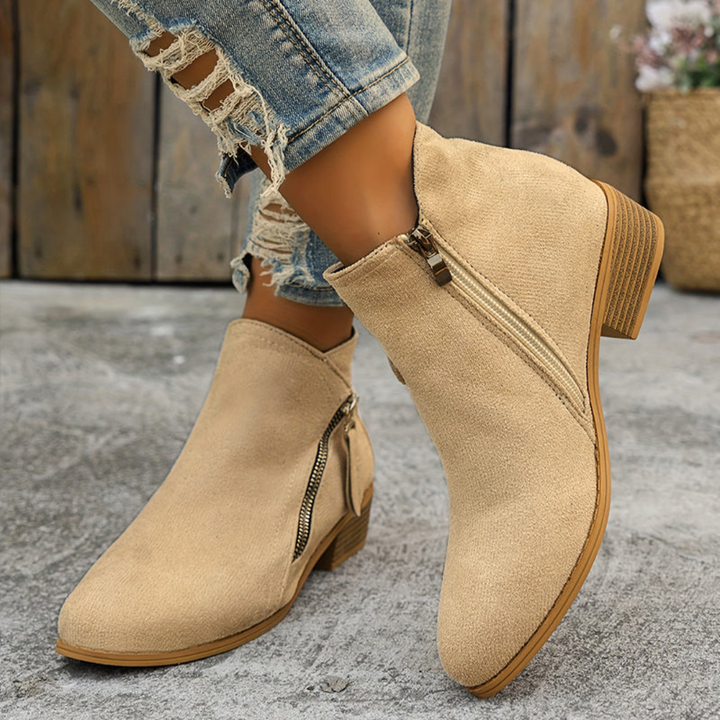 Adeline | Classic Side-Zip Ankle Boots