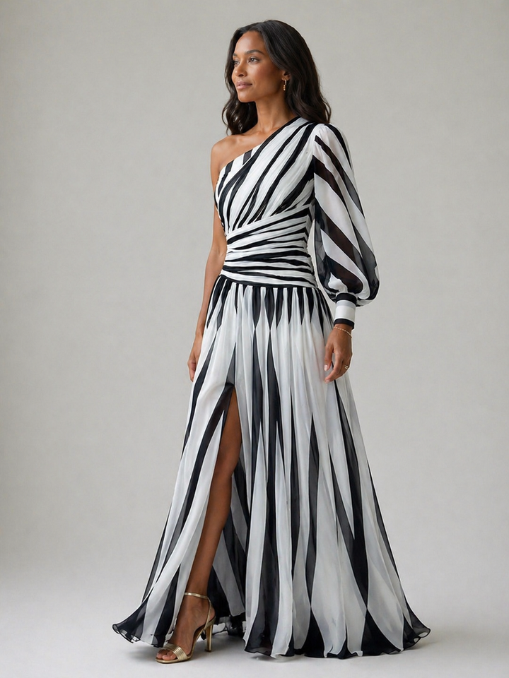 Melanie | Elegant One-Shoulder Maxi Dress