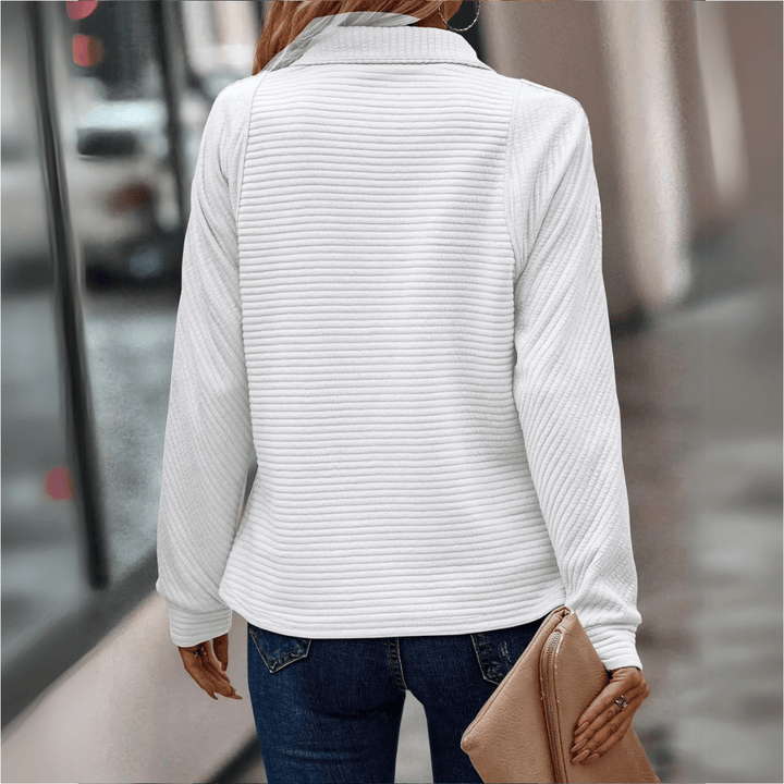 Marlowe | Ribbed Half-Zip Pullover