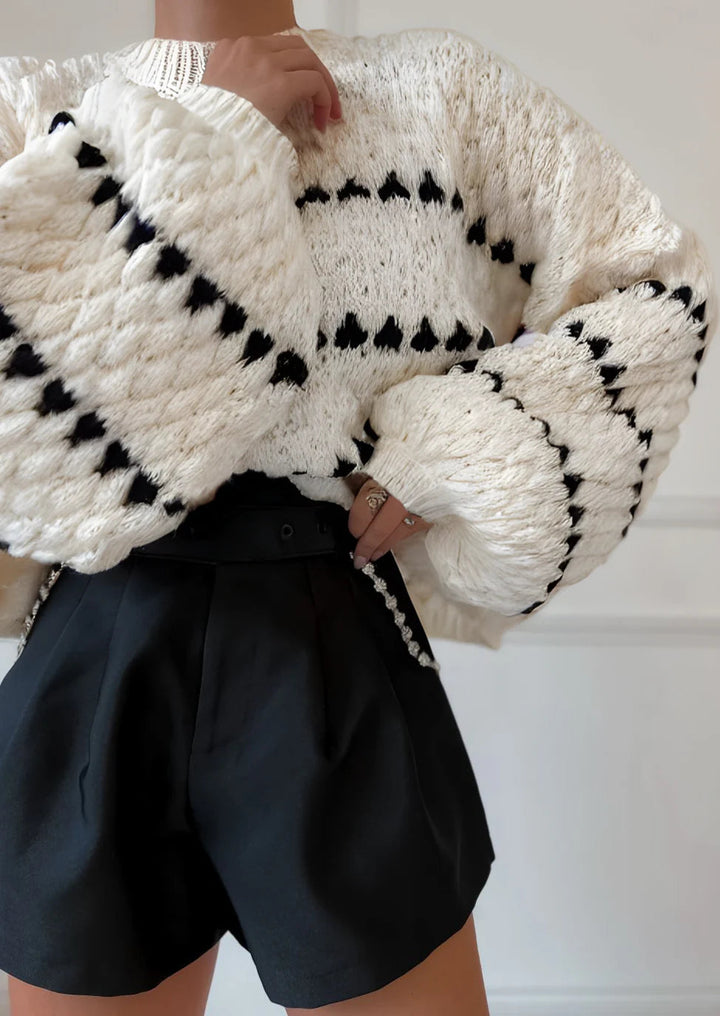 Edith | Textured Patterned Jumper