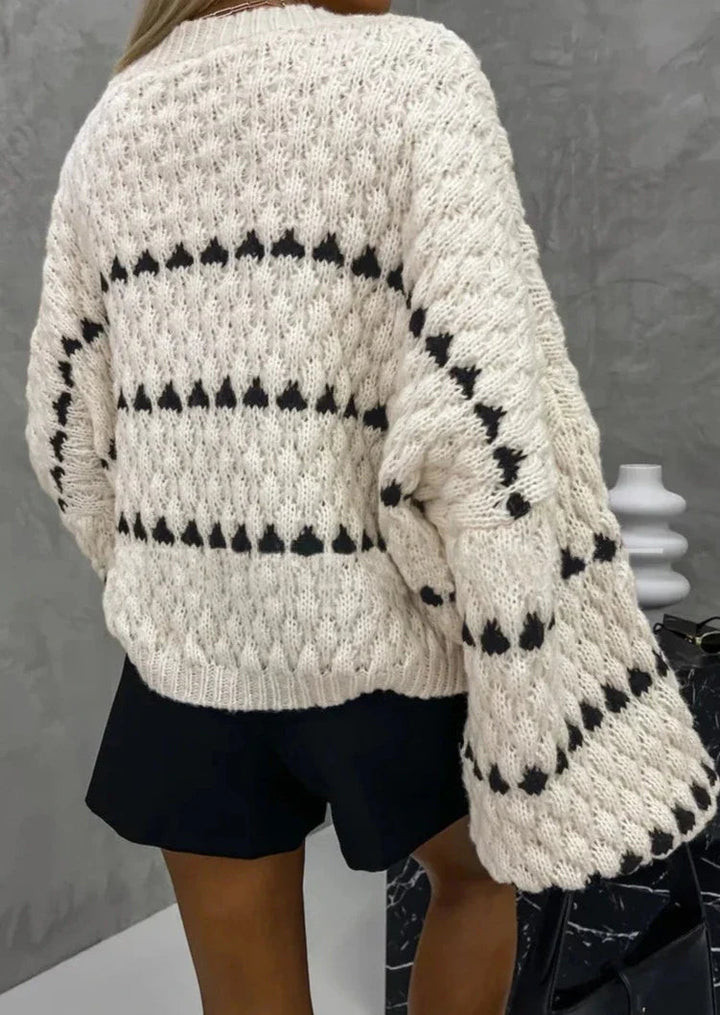 Edith | Textured Patterned Jumper
