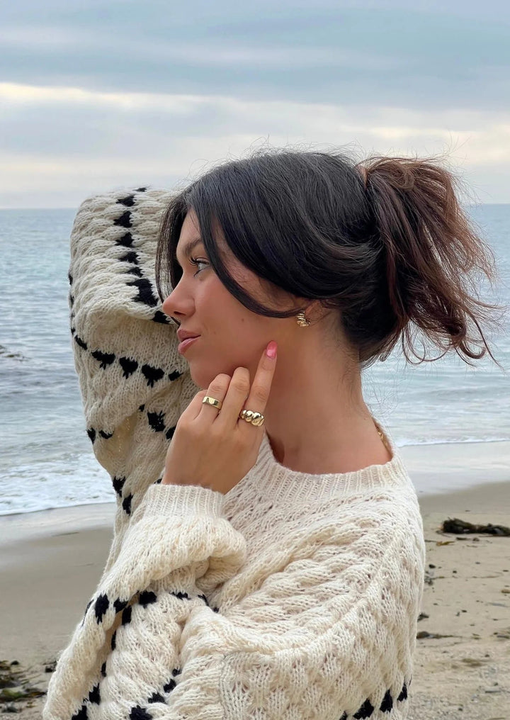 Edith | Textured Patterned Jumper