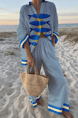Fabienne | Relaxed Checkerboard Two-Piece Set