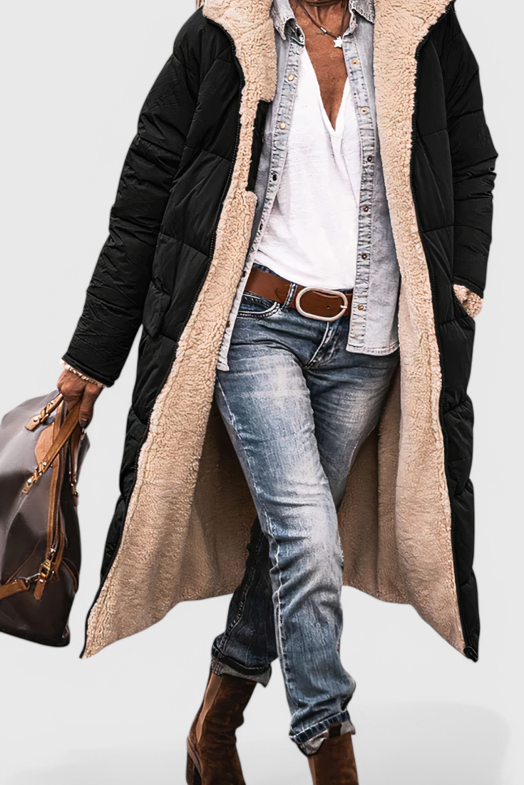 Meredith | Cosy Longline Hooded Coat