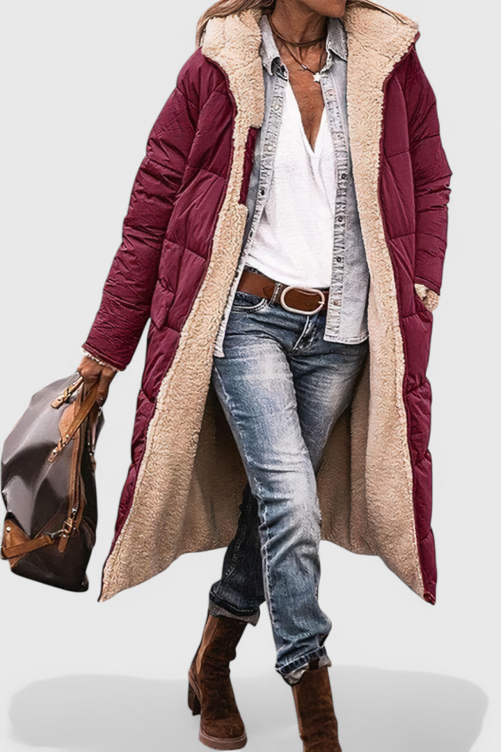 Meredith | Cosy Longline Hooded Coat
