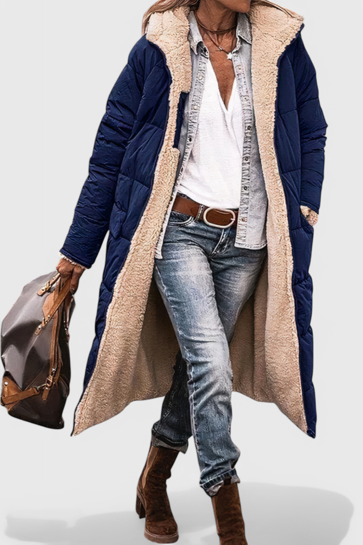 Meredith | Cosy Longline Hooded Coat