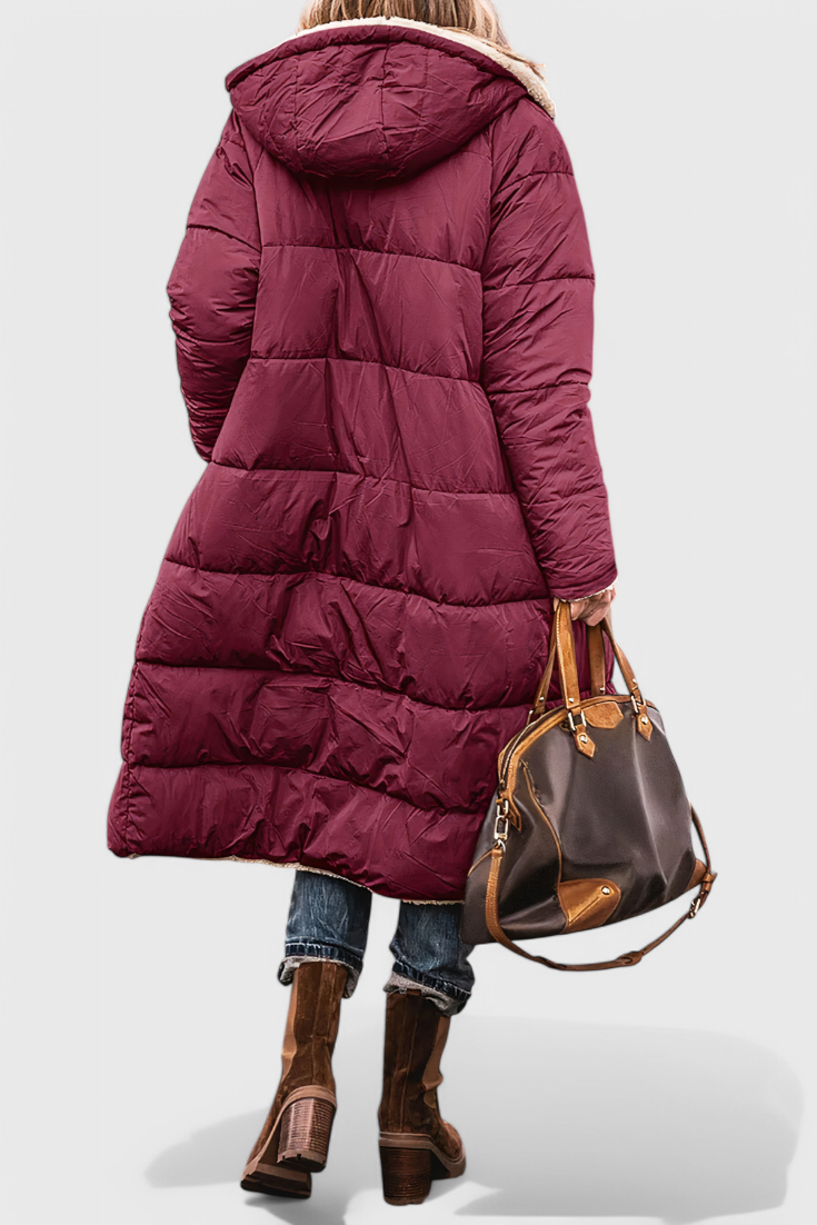 Meredith | Cosy Longline Hooded Coat