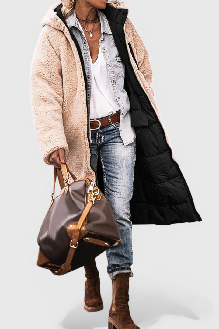 Annette | Cosy Longline Hooded Coat