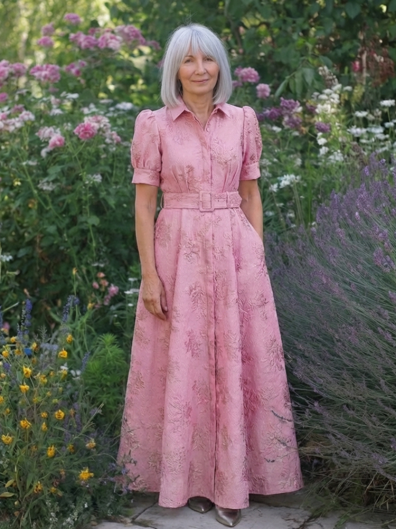 Rosella | Belted Floral Maxi Dress