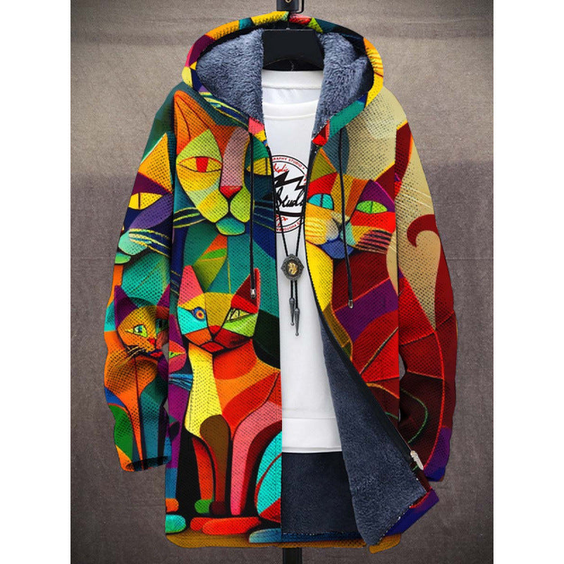 Rafferty | Artful Hooded Cardigan